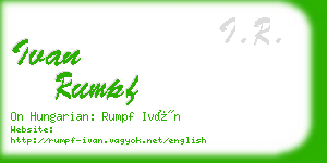 ivan rumpf business card